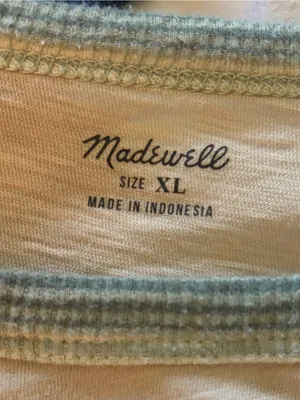 Madewell Whisper Cotton Rib-Crewneck Ringer Tee in Wallie Stripe thumbnail 6
