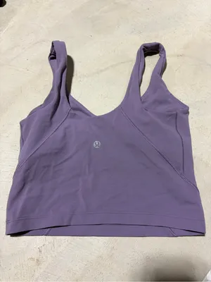 Lululemon align Purple Crop Active Tank 2 thumbnail 3