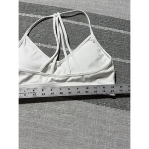AYBL‎ White Sports Bra Strappy Back Medium Activewear Workout Gym Yoga thumbnail 3
