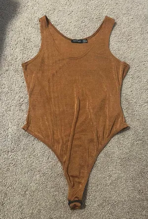 Boohoo Rust Colored Body Suit thumbnail 1
