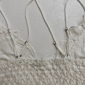 Free People FP One Lace Bralette White Crochet Strappy Boho Top Size L (Flawed) thumbnail 12