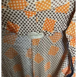 Vintage Lane Bryant Dress Women's Long Sleeve Maxi 70s Retro Groovy Patterned thumbnail 4