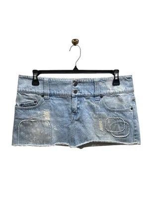 Insight 51 Micro Mini Skirt Blue Size XL NWT Y2K Rave Festival Summer Beach Cute thumbnail 2