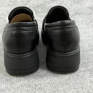 Clarks Collection Size-10M Women Zylah Top Casual Slip-On Loafer Black Leather thumbnail 8