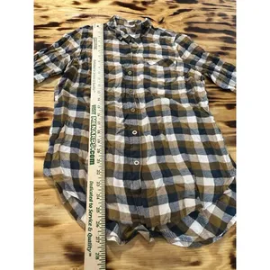 Lucky Brand Shirt Women Size Small Button‎ Up Plaid Back Buttons Preppy Modern thumbnail 3