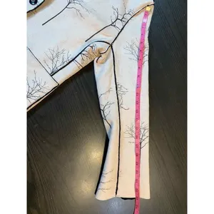 Robert Kitchen Suede Jacket Women's‎ Small Canada Coat Faux Fur Cream Trees thumbnail 13