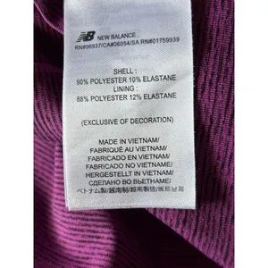 New Balance Womens Purple‎ Activewear Tank Top Stripe Built In Bra XL thumbnail 5