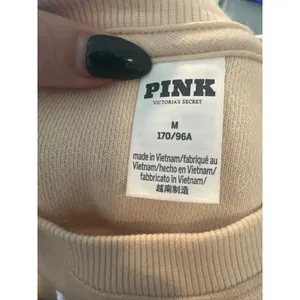PINK | Victoria's Secret | Cream‎ White Crewneck Pullover Sweatshirt, Size M thumbnail 4