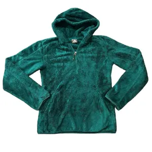Nike ACG Hoodie Womens XS‎ Green Sherpa Fleece 1/4 Zip Pullover Outdoor thumbnail 2