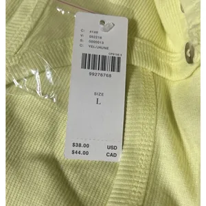 Anthropologie Pilcro Hang Ten Layering Tank Sz L Yellow Boho Vacation Beach NEW thumbnail 6