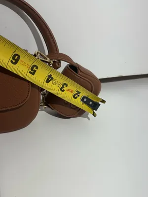NWOT Maeve Embossed Saddle Shoulder Bag in Chestnut thumbnail 9