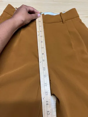 Aritzia Wilfred The Effortless Pant Cropped Caramel Brown Pleated Pants Size 2l thumbnail 12