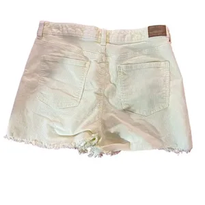 American Eagle‎ Women Yellow Stretch Corduroy Mom Shorts Size 12 thumbnail 6