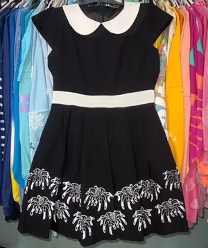Universal studio Sourpuss Harry Potter tarantula spider Peter Pan collar dress L thumbnail 1