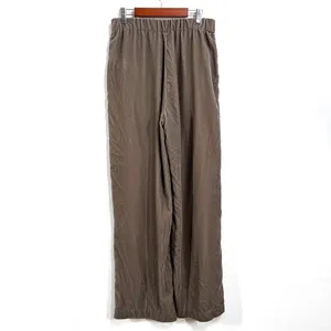 Gap Pants Women 4 Gray Velvet‎ Velour Wide Leg Pants Pockets Mid Rise Classic thumbnail 2
