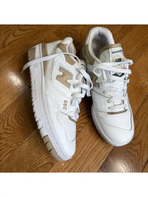 Size 8.5 US Women’s Unisex New Balance 550, White Linen , Men’s Size 7 thumbnail 7