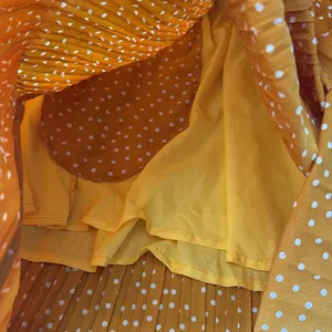 Polka dotted midi skirt Orange Size XS thumbnail 3