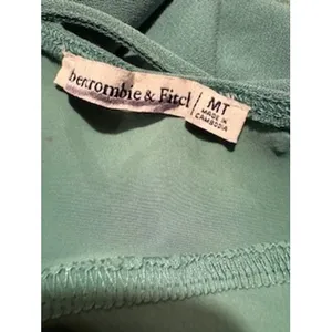 Abercrombie & Fitch Mini Dress MT Green Open Back Bodycon Cocktail Coquette Chic thumbnail 7
