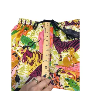 J Crew Pants Size 2 Drapey Wide Leg Ratti Safari‎ Printed Soft Tropical #QR6-5 thumbnail 6