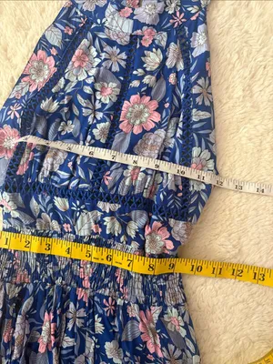 Anthropologie Abel The Label Floral Maxi Dress Size Small Sleeveless Backless thumbnail 8