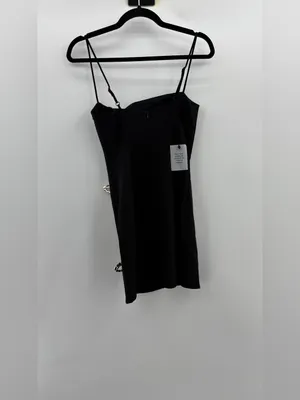 MORE TO COME Marie Mini Dress in Black Rhinestone Bows thumbnail 5