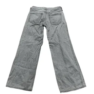 Hollister Jeans Womens Size 5 Gray Wash Low Rise Wide Leg Y2K 5-Pocket thumbnail 4
