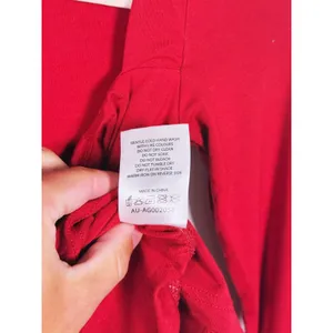 White Fox Sweetheart Ruched Long Sleeve Top Size XS Red Romantic Going Out Party thumbnail 10