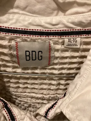 BDG Cream Waffle-Knit Button Front Cardigan thumbnail 2