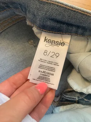 Kensie Paisley Jean Skirt thumbnail 5