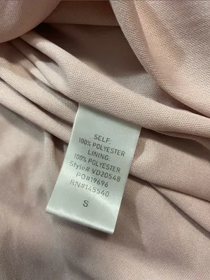 Vanilla Bay maternity long lilac V-neck pleated dress, size S thumbnail 9