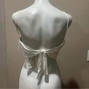 Zara black spaghetti strap blouse nwt thumbnail 5