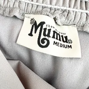 Show Me Your Mumu June Dress Size Medium Dove Grey Chiffon Elegant Wedding Guest thumbnail 6