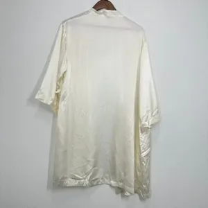 Vera Wang Ivory Short Kimono Robe Bridal Pictures Wedding Day Romantic Classic thumbnail 7
