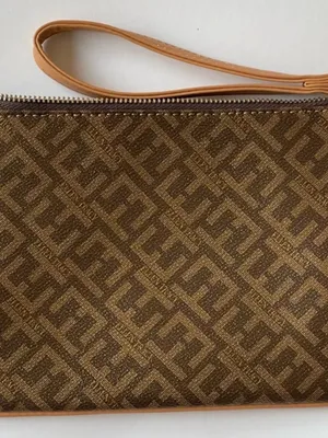 Ellen Tracy Brown Clutch Wristlet Wallet Purse NWT thumbnail 1