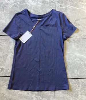 Quince Womens Cotton Modal Scoop Neck Short Sleeve T-Shirt Blue XS NWT thumbnail 1