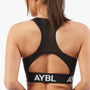AYBL Training Black/White Logo Sports‎ Bra thumbnail 2