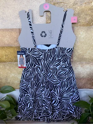 NEW Lands’ End UPF 50+ Adjustable Convertible Swim Abstract Floral Dress, Size M thumbnail 7