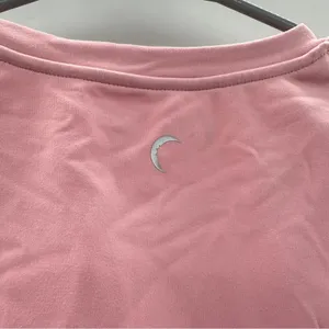 Zyia Active Muted Pink High‎ Neck Stronger Cropped Tank Top Size L NEW thumbnail 3