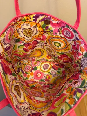 Vera Bradley Pink Geometric Tote  thumbnail 3