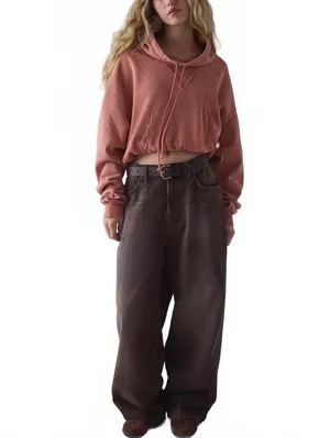 UO Out From Under Hear Me Out Drawstring Mockneck Pullover Urban Outfitters Med thumbnail 3