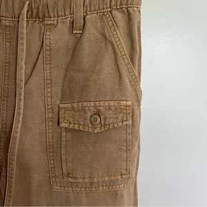 Aerie Women's‎ Cargo Jogger Pants Size XS Tan Beige Casual Drawstring Oversized thumbnail 2