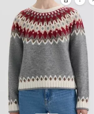 Hunter‎ Sweater Jacquard Crewneck Sweater Size XL NWT thumbnail 1