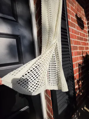 Women's Crochet Cover Up Midi Dress - Shade & Shore™ Off-White XS thumbnail 7