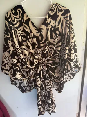 HYFVE black and cream botanical-print Romper thumbnail 1