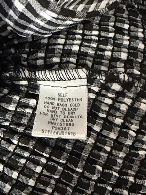 Storia Black and White Gingham Ruffle Mini Dress thumbnail 4