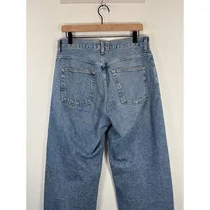 AGOLDE Womens Jeans Blue High Rise Baggy Tapered Denim Button Fly Medium Wash 28 thumbnail 9