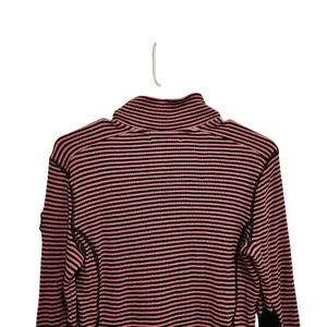 Lauren Ralph Lauren Active Pink Striped Long Sleeve Quarter Zip Activewear Top M thumbnail 5
