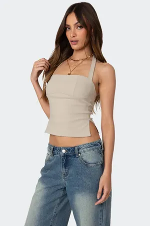 Edikted Halter Top Crop thumbnail 2