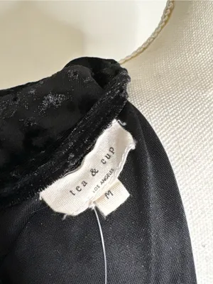 Nordstrom Tea & Cup Long Sleeve Velvet Dress thumbnail 6