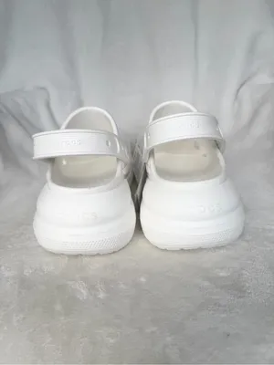 Crocs Classic Crush Platform Clogs White Color Unisex M8/W10 NEW thumbnail 4